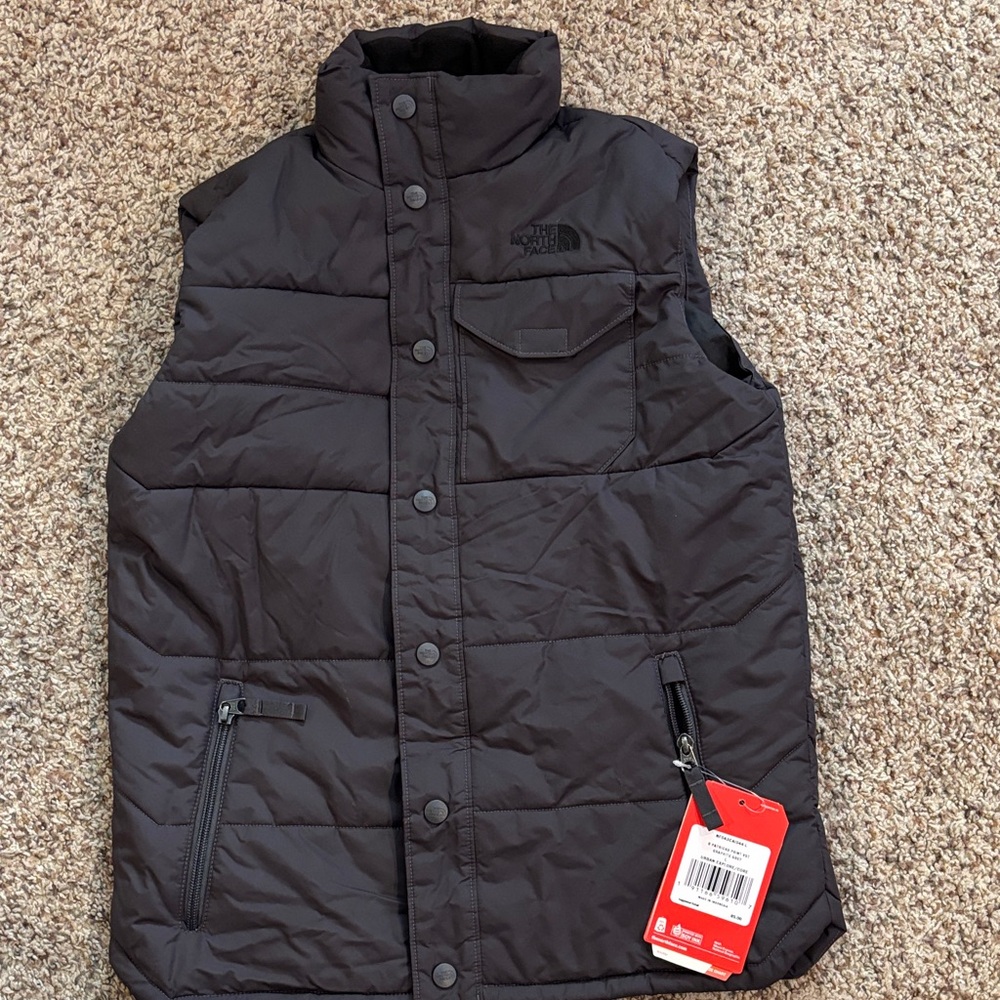The North Face Dark Gray Puffer Vest